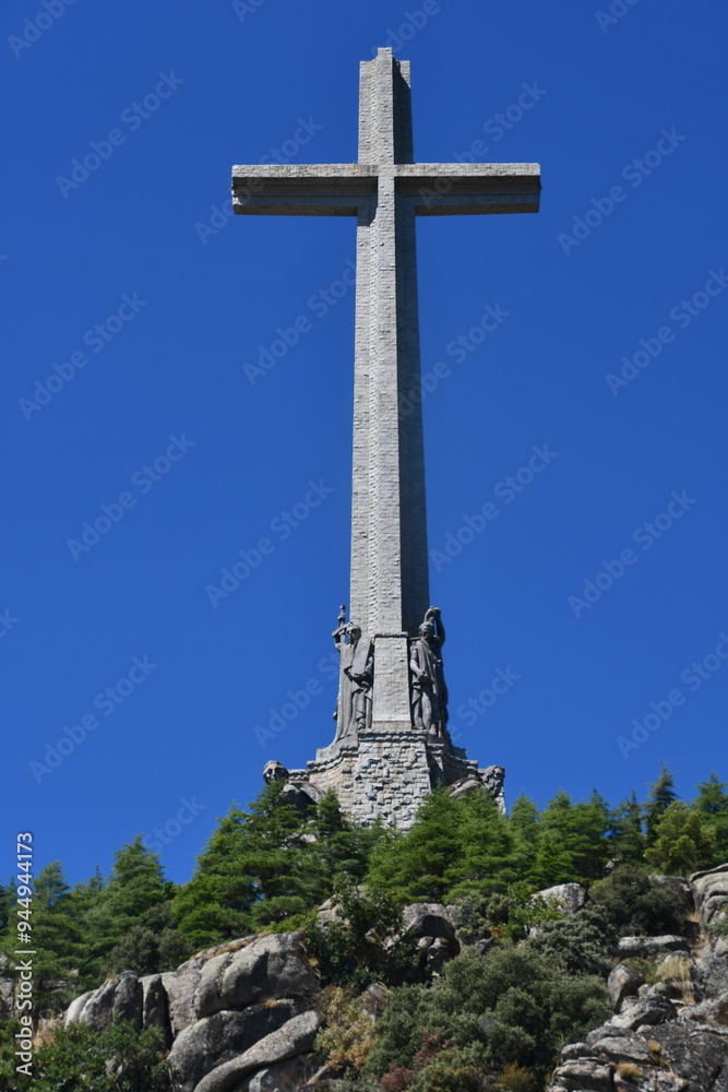 Holy Cross at Basilica of the Holy Cross of the Valley of the Fallen in El Escorial, Spain Holy Cross at Basilica of the Holy Cross of the Valley of the Fallen in El Escorial, Spain