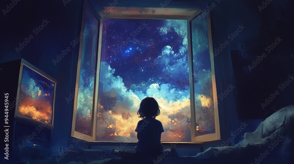 Homebound girl's dreams of future.