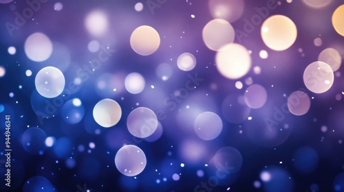 Abstract bokeh background featuring white circles