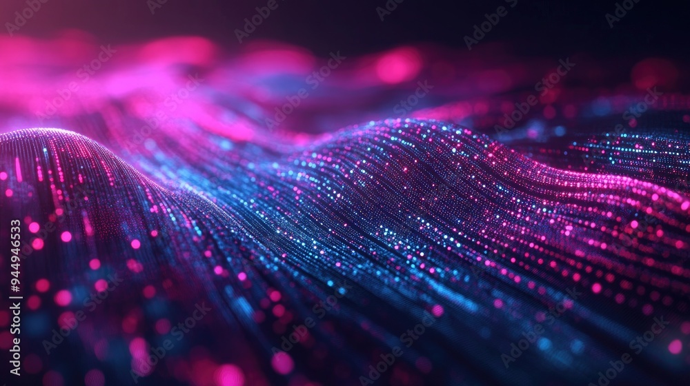Abstract digital data backdrop with 3D rendering effects Abstract digital data backdrop with 3D rendering effects