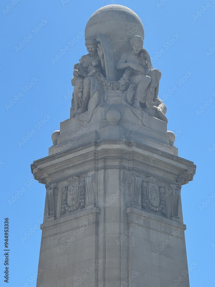 Monument to Miguel de Cervantes at Plaza de Espana, in Madrid, Spain Monument to Miguel de Cervantes at Plaza de Espana, in Madrid, Spain