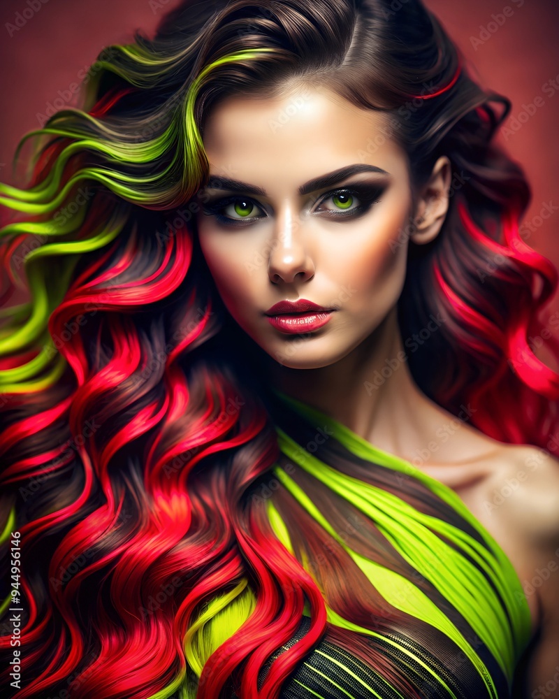 portrait of a woman with hair