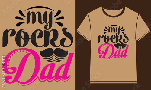 Dad t shirt design, Typography Custom Dad T Shirt Design photo