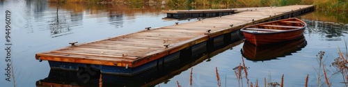 Wooden Platform for Rowing Vessels photo