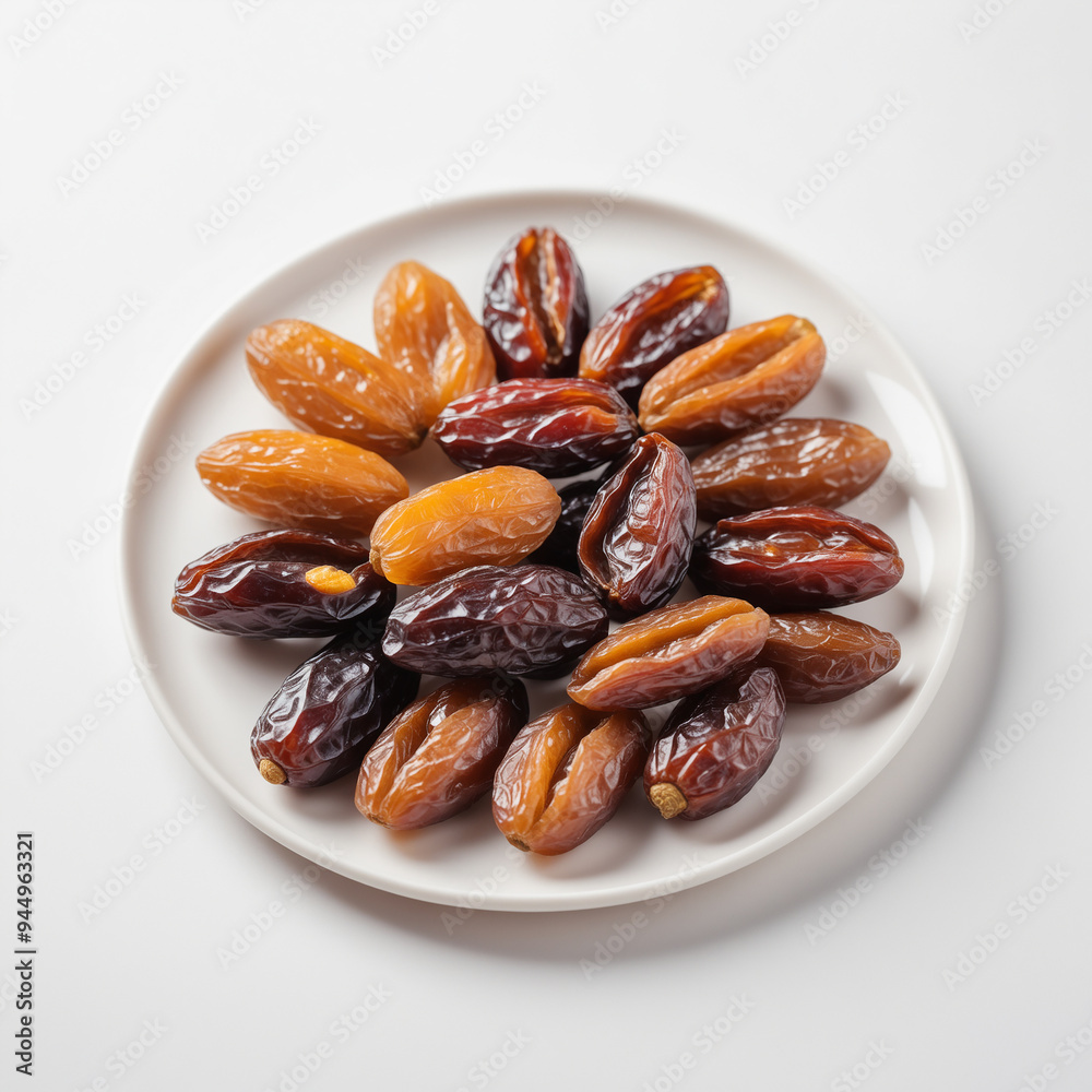 Natural delicious Dates in Clean Background Natural delicious Dates in Clean Background
