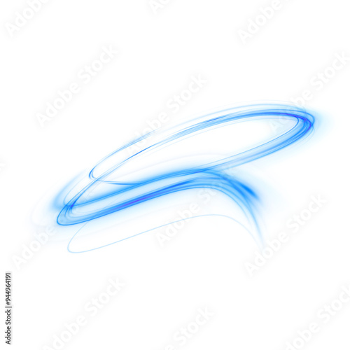 Bright magical Christmas glow effect. Comet sparkles with curved lines. Glowing wave of bright glow.