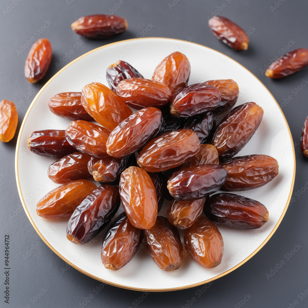 Natural delicious Dates in Clean Background Natural delicious Dates in Clean Background