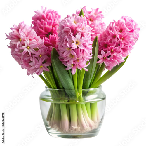 Pink tulip flowers in white vase