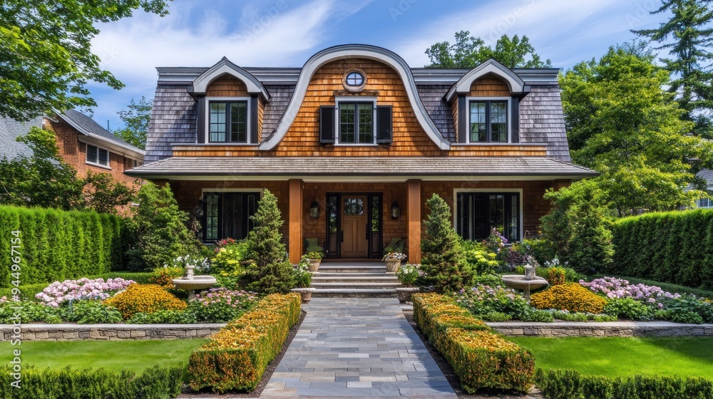 Luxurious House with Beautiful Landscaping