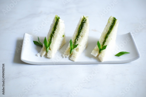 Srikaya pandan bread  photo