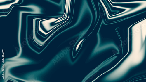 Green liquify texture background. Green abstract background with liquify flow.
