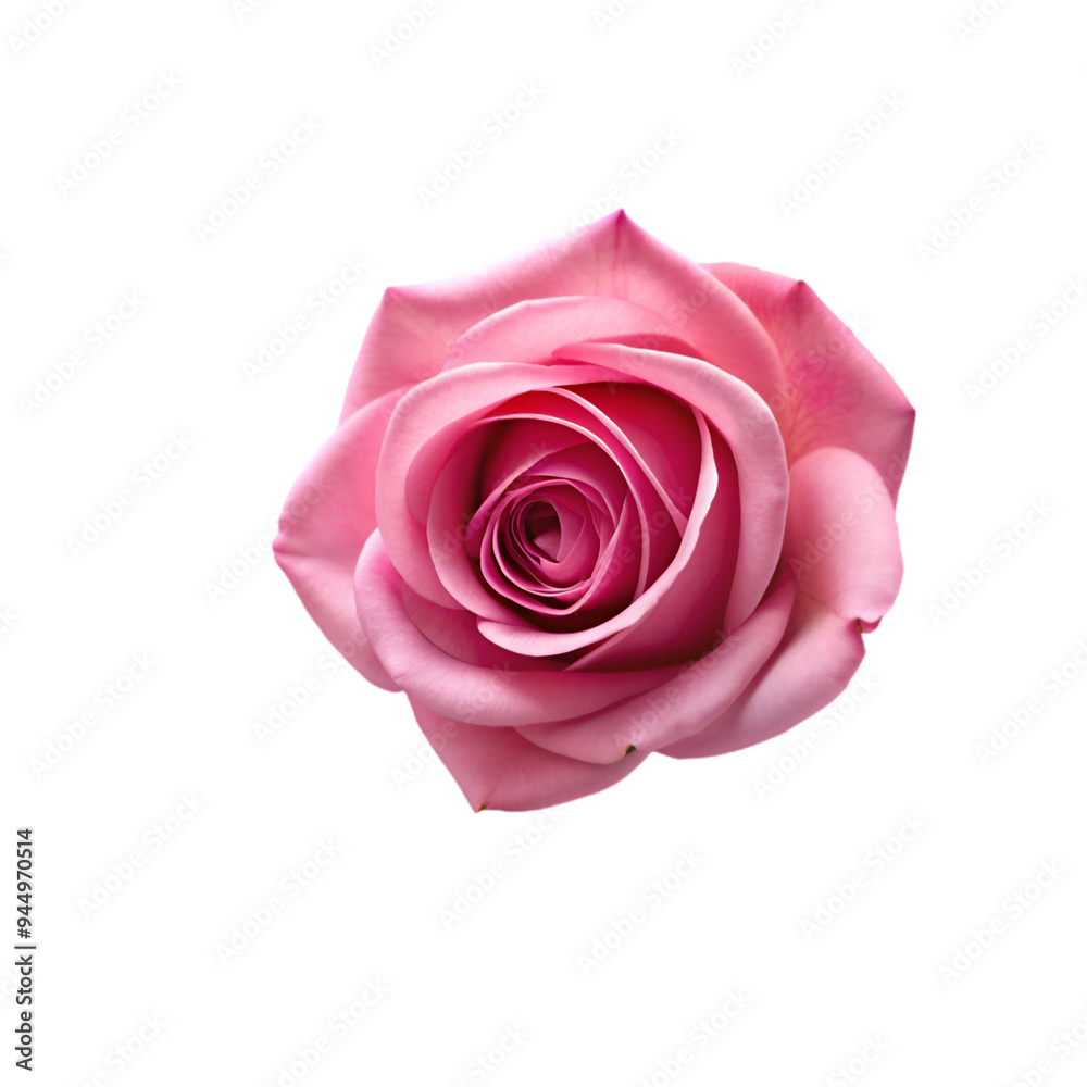 Obraz premium pink roses with green leaves