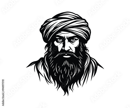 Man Taliban vector 