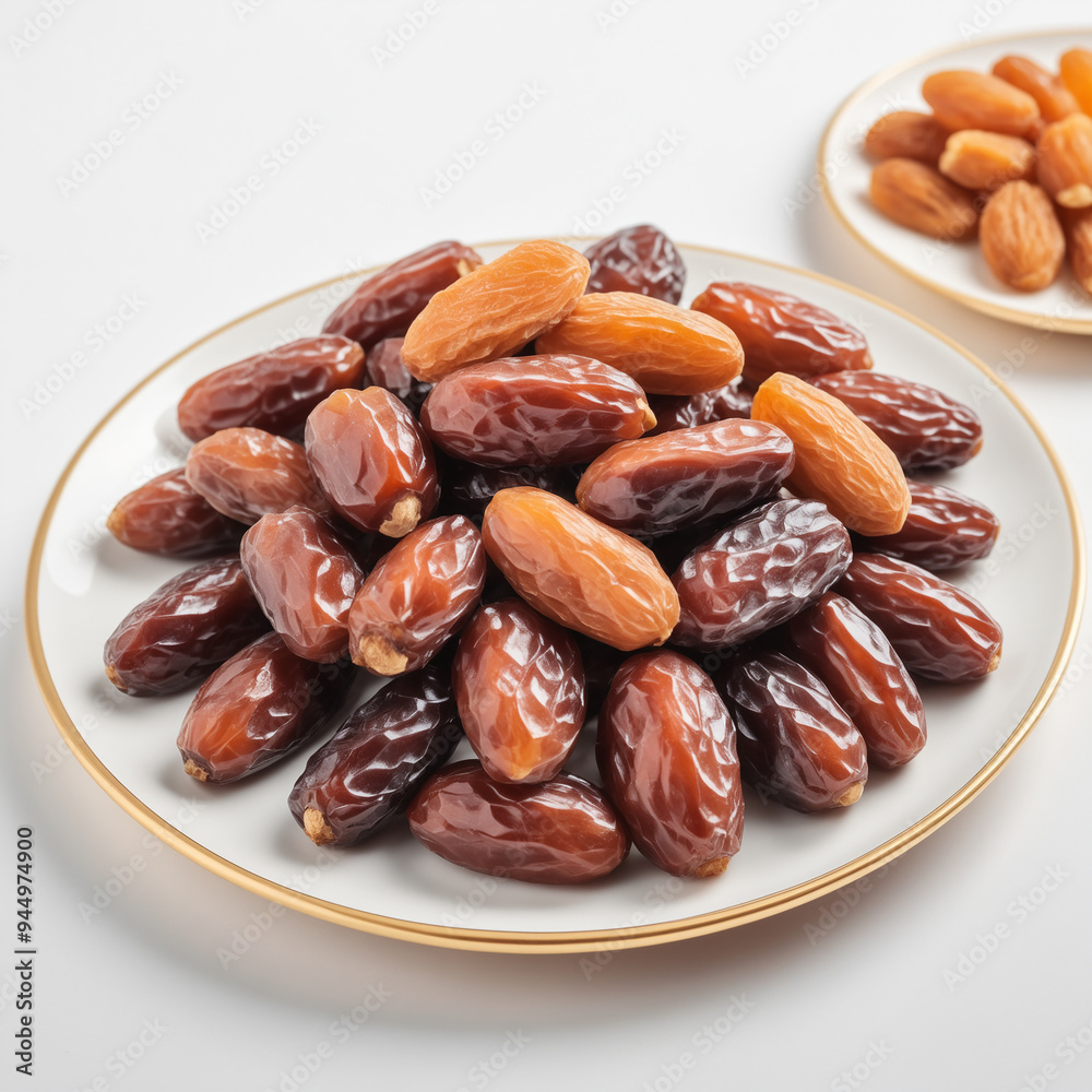 Natural delicious Dates in Clean Background Natural delicious Dates in Clean Background