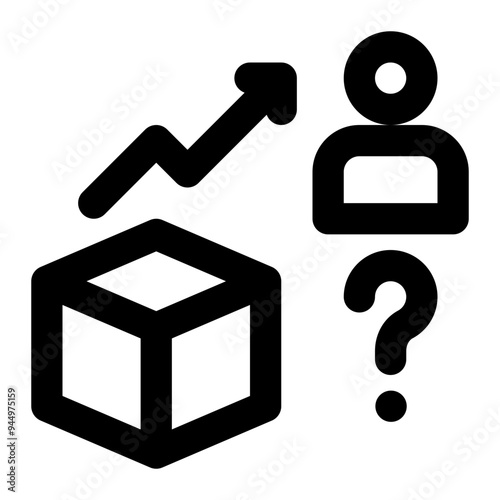 demand forecast, demand prediction, demand, forecast, prediction outline icon