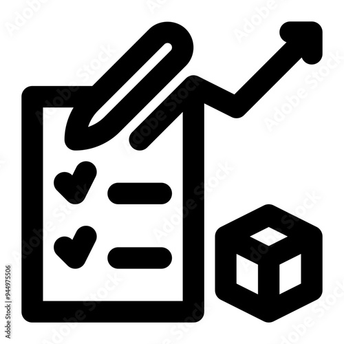 maximum order, maximal order, order, inventory, orders increase outline icon
