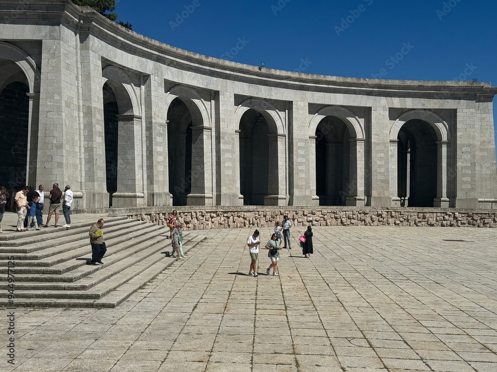 Obraz premium Basilica of the Holy Cross of the Valley of the Fallen in El Escorial, Spain
