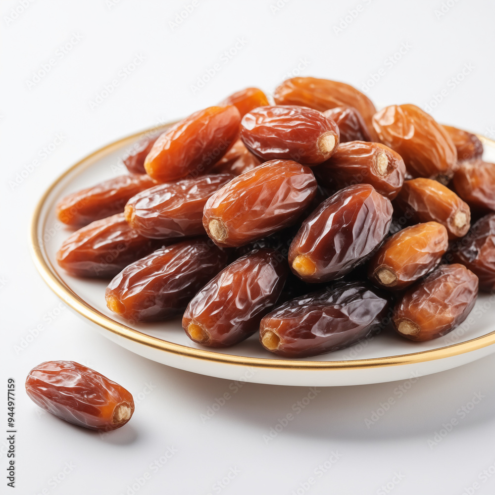 Natural delicious Dates in Clean Background Natural delicious Dates in Clean Background