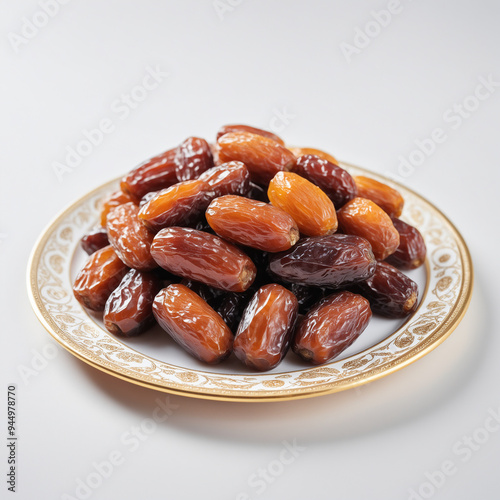 Natural delicious Dates in Clean Background