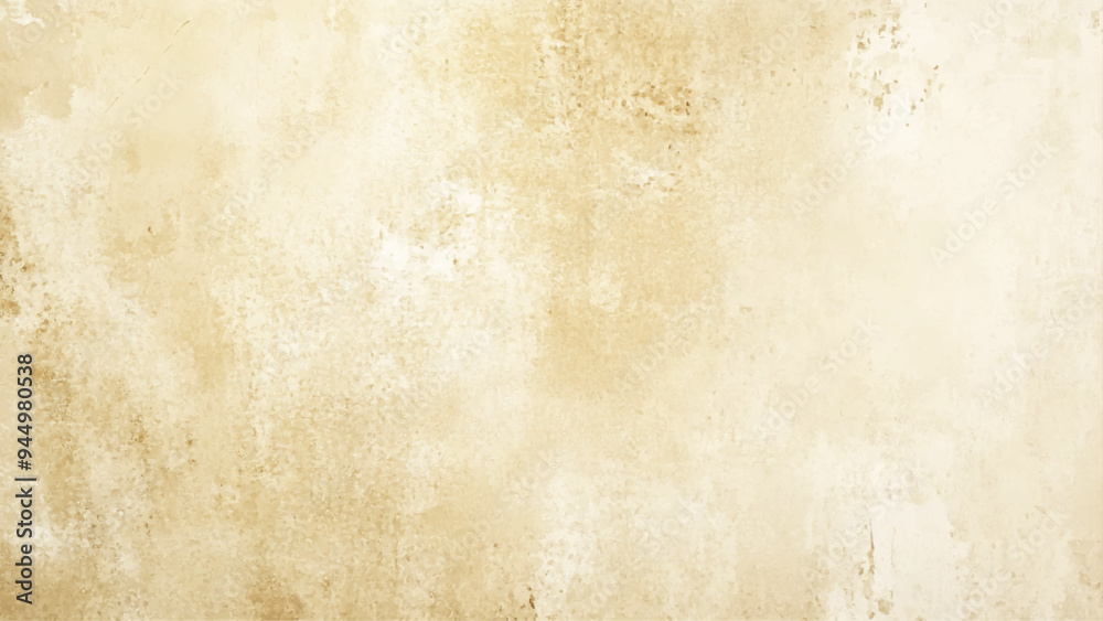 Fototapeta premium Sand or light beige wall texture background, Table on bright brown wall background. Composition with tree shadow on the wall.