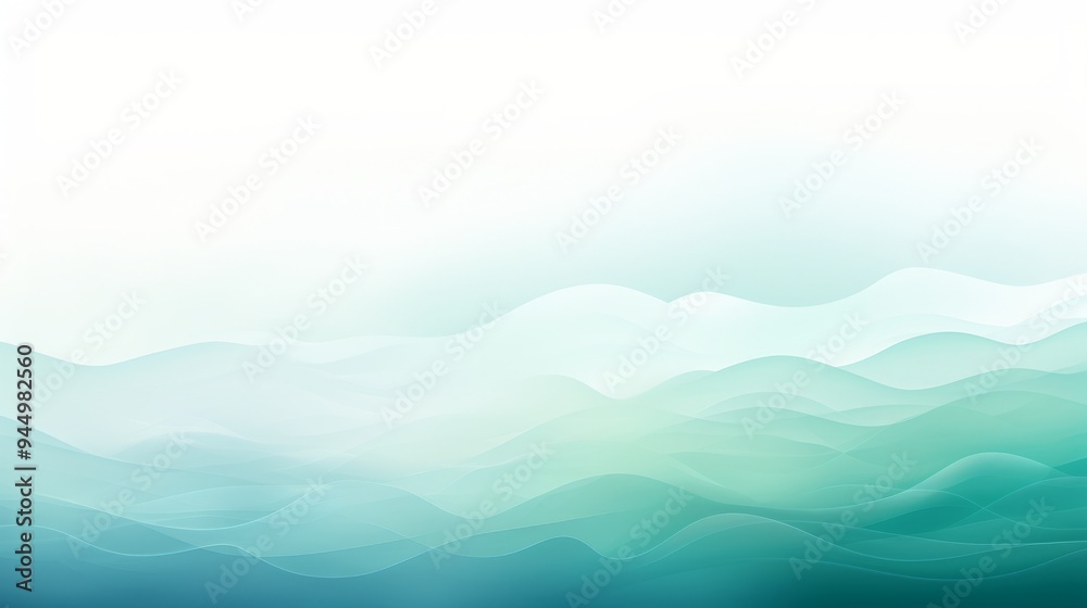 The soft gradient flows smoothly from pale teal to white, evoking a sense of tranquility and providing a versatile backdrop for design applications The soft gradient flows smoothly from pale teal to white, evoking a sense of tranquility and providing a versatile backdrop for design applications