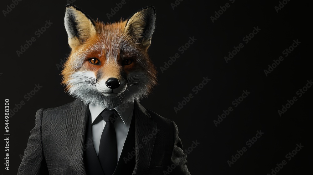 Fox in a Suit Business Animal Furry Corporate Clever Cunning Wild Smart Success Leadership Professional Concept Illustration Fox in a Suit Business Animal Furry Corporate Clever Cunning Wild Smart Success Leadership Professional Concept Illustration