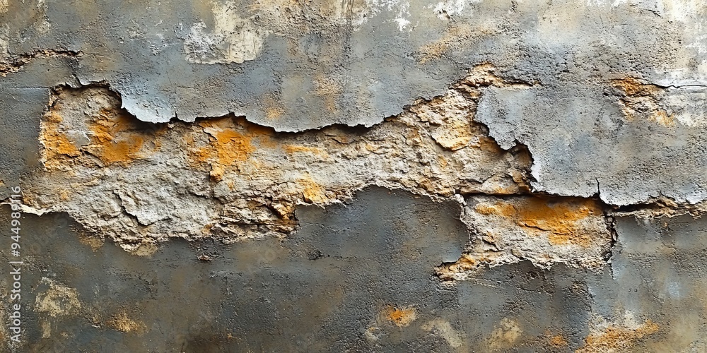 A wall with peeling paint on it A wall with peeling paint on it