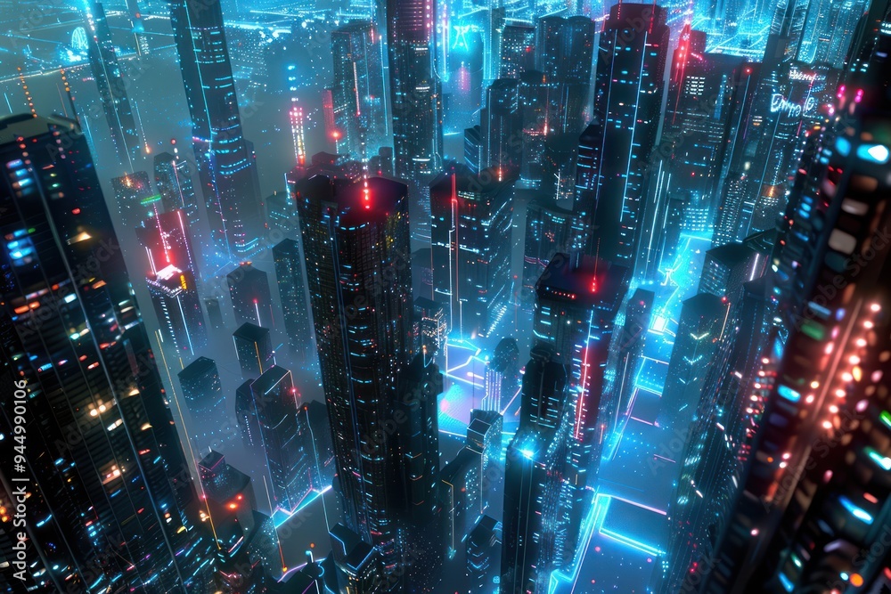 Cyberpunk Cityscape Cyberpunk Cityscape