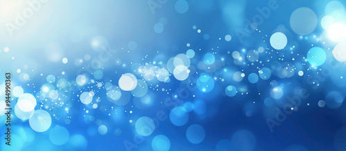 Simple blue gradient background with bokeh