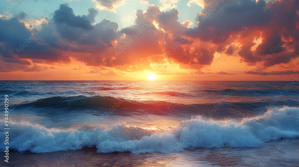 Coastal sunset, soft brushstrokes, vibrant sky, gentle waves, oil painting style, peaceful seascape Coastal sunset, soft brushstrokes, vibrant sky, gentle waves, oil painting style, peaceful seascape