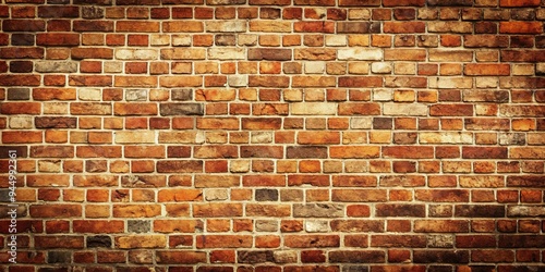 Vintage brick wall with rustic texture perfect for background or design photo