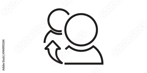 Referrals, reference, meeting icon vector image.Can also be used for admin dashboard. Suitable for mobile apps, web apps and print media.