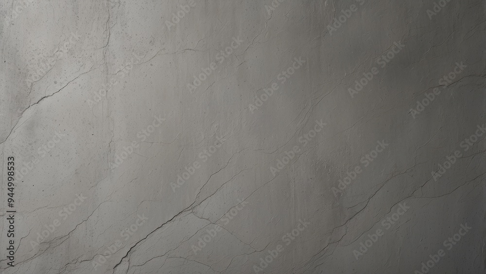 Naklejka premium Cracked Concrete Wall With Grey Tones