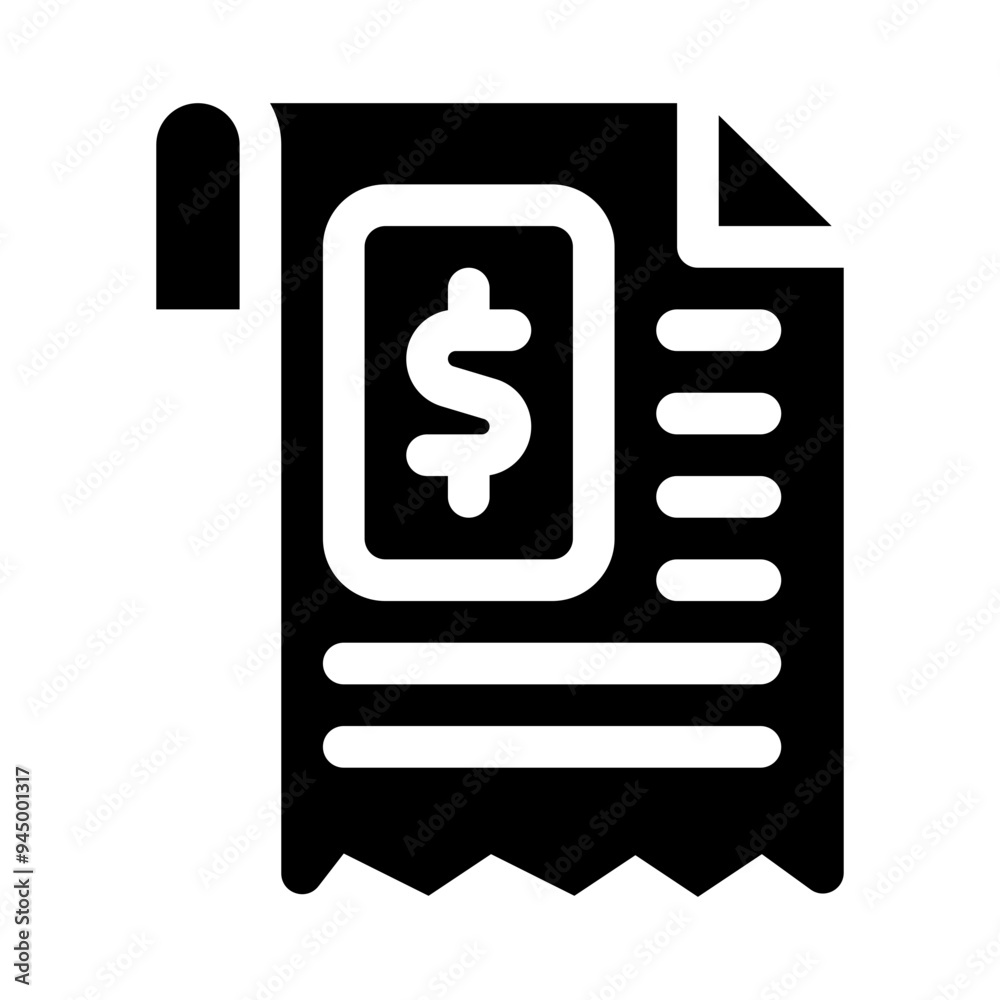 receipt glyph icon receipt glyph icon