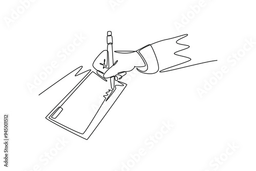 Money Transfer concept. Single line draw design vector graphic illustration.