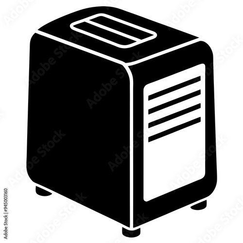 Dehumidifier Silhouette Vector Art