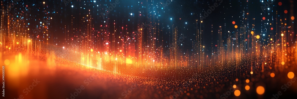 a dark background with many lights and dots on it a dark background with many lights and dots on it