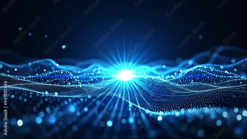 Abstract technology big data background concept. Motion of digital data flow. Transferring of big data. Transfer and storage of data sets , block chain, server, hi-speed internet.
