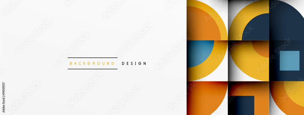 Modern geometrical abstract background - circles. Business or technology presentation design Modern geometrical abstract background - circles. Business or technology presentation design