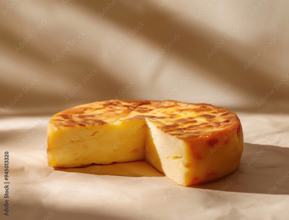 Rustic Mediterranean Tortilla Espanola with herbs and traditional Spanish flavors Rustic Mediterranean Tortilla Espanola with herbs and traditional Spanish flavors