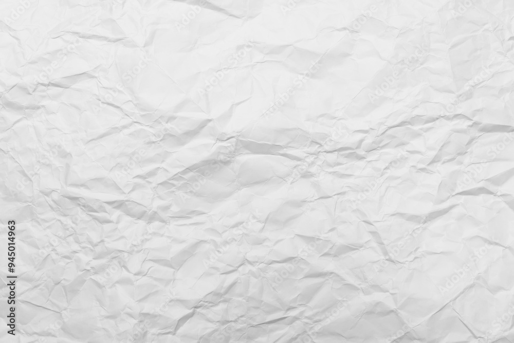 Naklejka premium White Paper Texture background. Crumpled white paper abstract shape background with space paper recycle for text