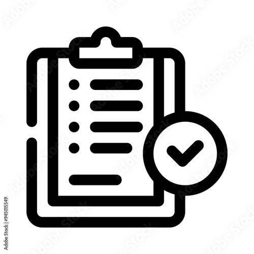 tasks line icon