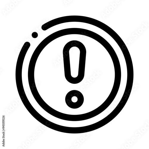 exclamation line icon