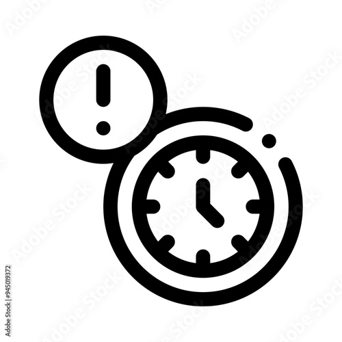 overdue line icon