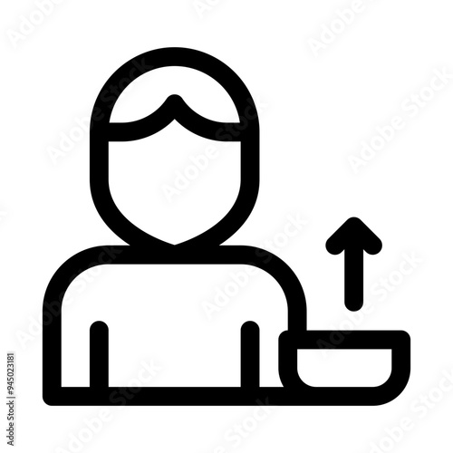 hunger line icon