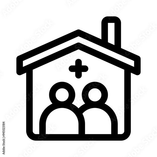 housing line icon