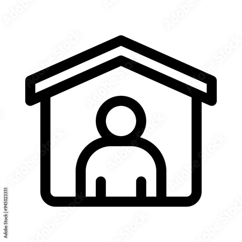 shelter line icon
