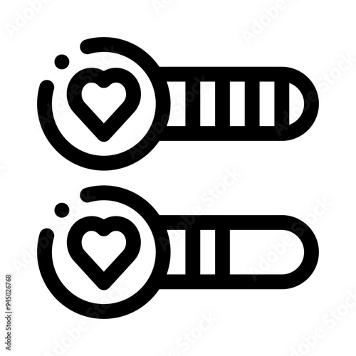 health bar line icon