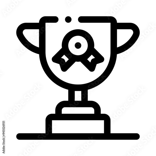 trophy line icon