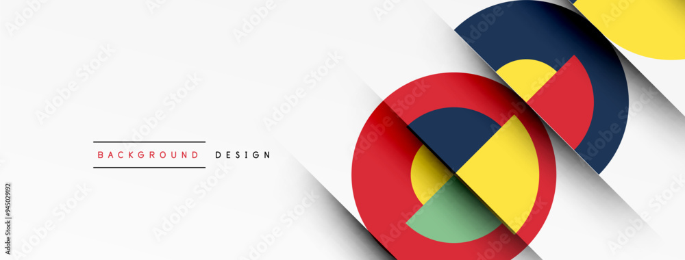 Modern geometrical abstract background - circles. Business or technology presentation design Modern geometrical abstract background - circles. Business or technology presentation design